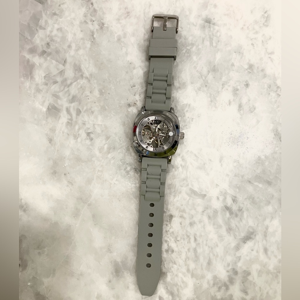 TKO Gray Skeleton Dial Watch